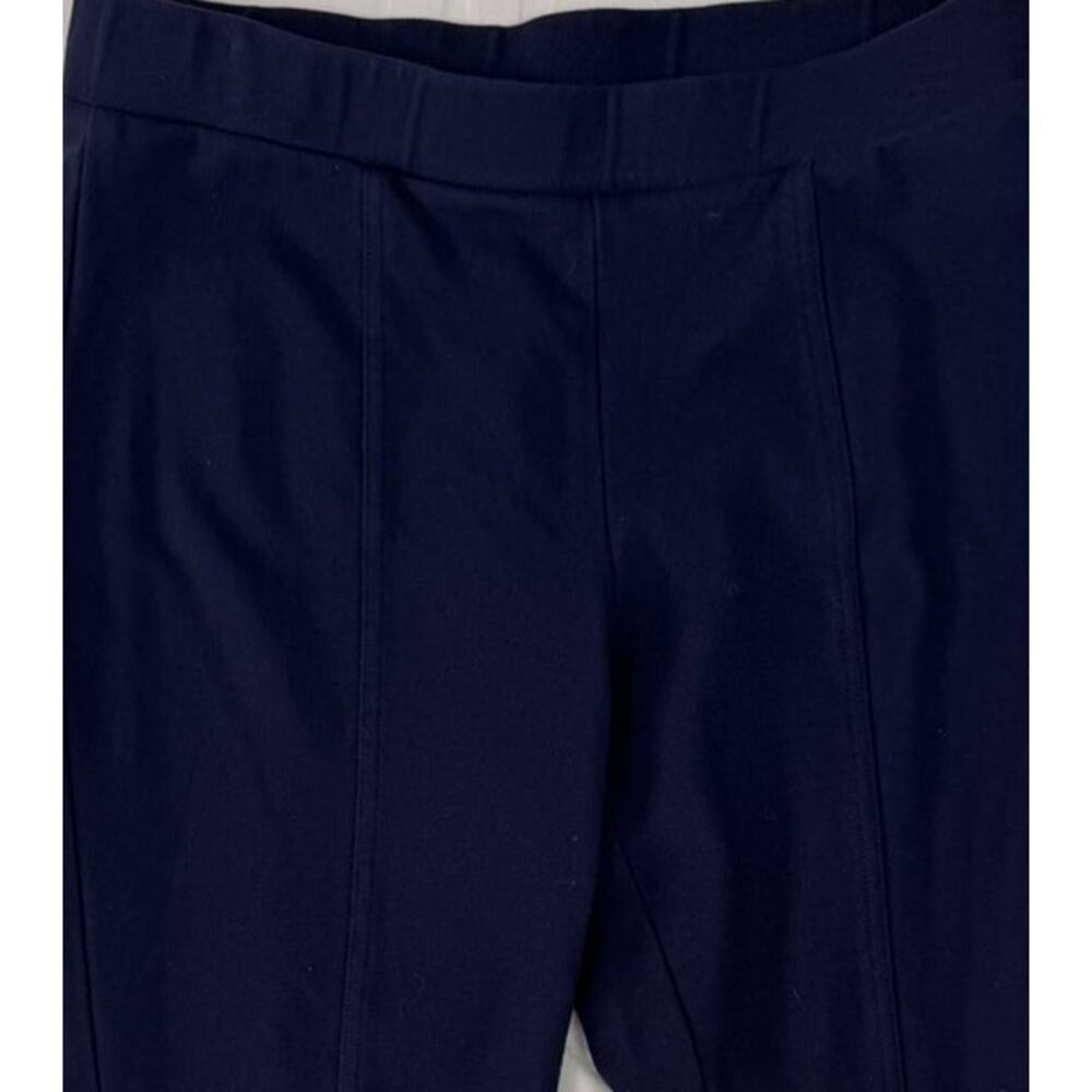 Talbots Medium Navy Blue Pull On Button Accent De… - image 4